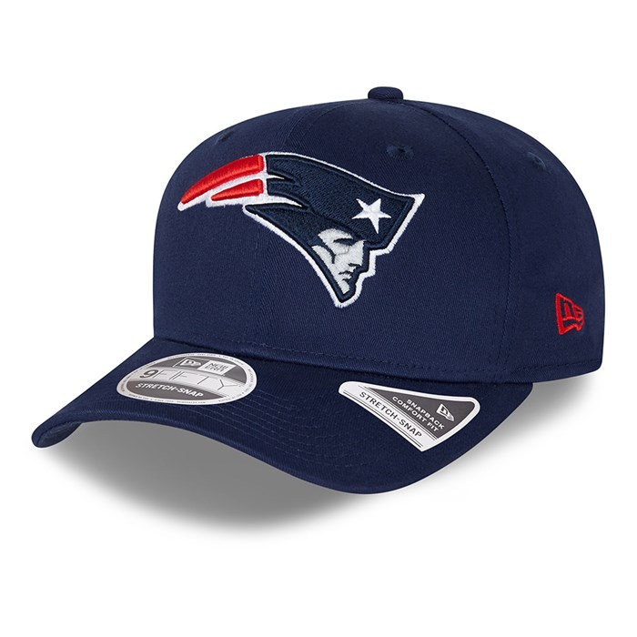New England Patriots Team Colour 9FIFTY Stretch Snap Lippis Laivastonsininen - New Era Lippikset Tukkukauppa FI-243560